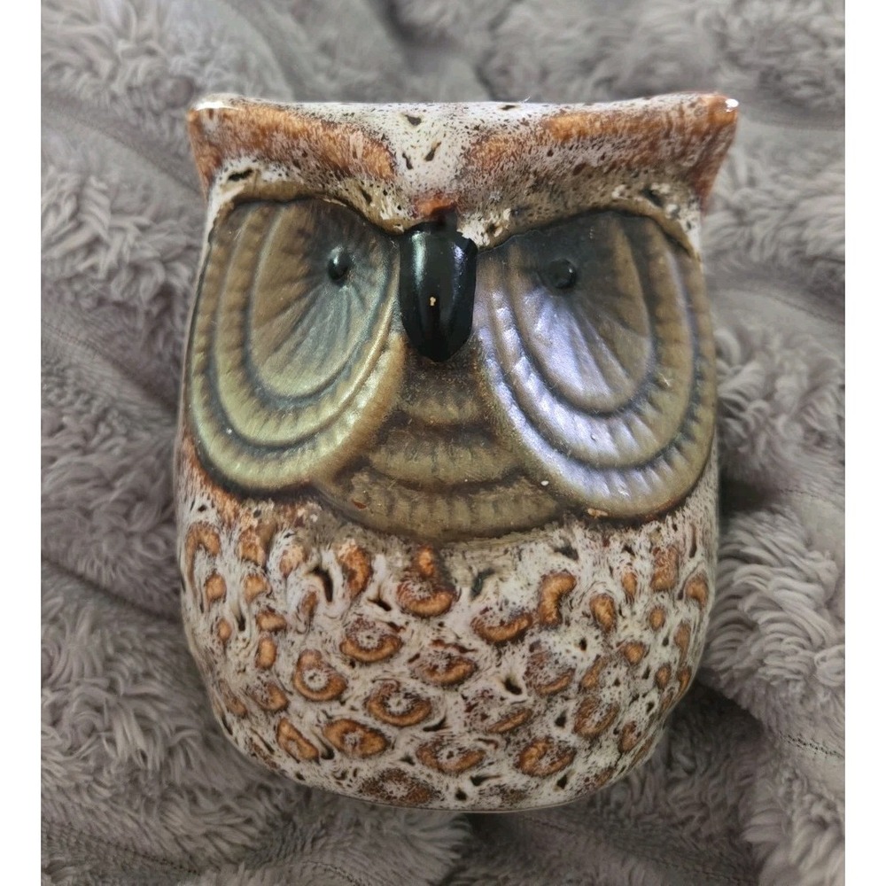 Vintage Owl Ring Holder/Shelf Sitter Missing Part To Make It A Wax/Oil Warmer